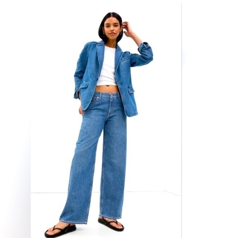 GAP 1969 Low Ride Stride Wide Leg Jeans